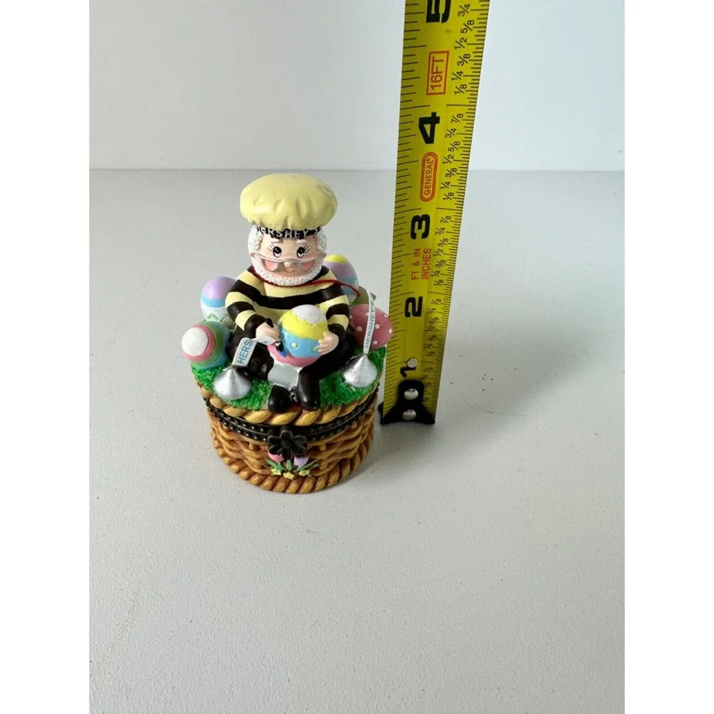 VTG Hershey's‎ Collectible Happy Easter Eggs Hershey Kisses 2002 Trinket Box NOS